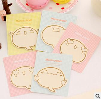 Cute Big Face N Times Sticky Notes Memo Pad