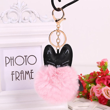 Plush Animal Character Ornamental Keychain