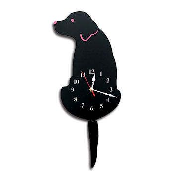 Tail Wagging Labrador Wall Clock